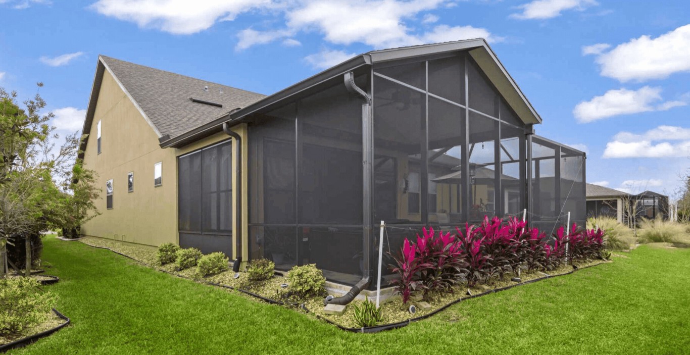 Three-season screen room installation in Cedar Park, TX